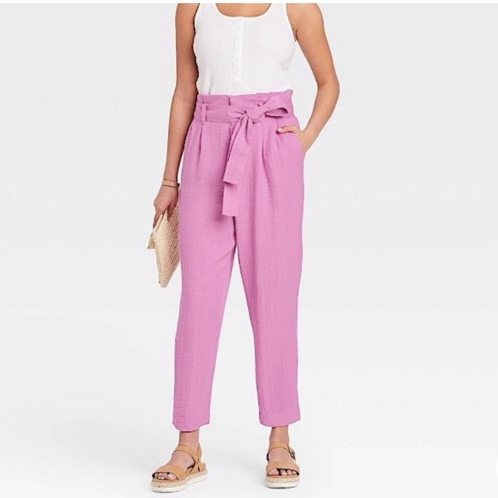 A New Day Lilac Purple Paperbag Pants | Medium